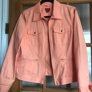 Denim zipper up jacket